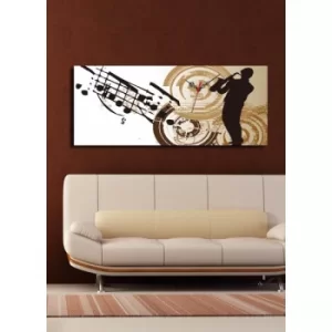 Image of 3070CS-5 Multicolor Decorative Canvas Wall Clock