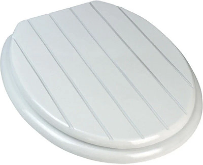 Image of Ashley 18" Toilet Seat - White Groove BB-TS505