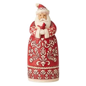 Image of Tis The Season To Sing Nordic Noel Santa Figurine
