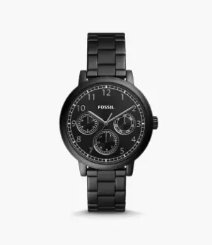 Image of Fossil Men Airlift Multifunction Black Stainless Steel Watch