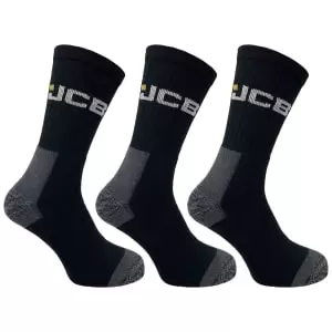Image of JCB JCBX000044Y Worker Socks - Pack of 3 Size 6 -11