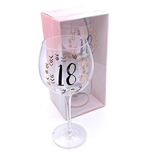 Image of Luxe Birthday Gin Glass with Rose Gold Foil - 18