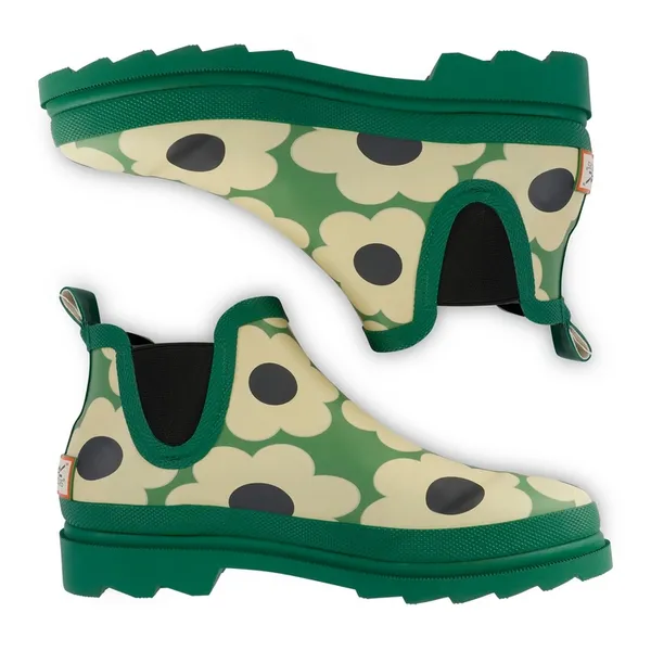 Image of Regatta Womens Orla Waterproof Mid Wellington Boots UK Size 6 (EU 39) Green Sixties Daisy RWF760-8EW-6