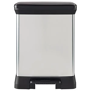 Image of Curver Deco Double Recycling Bin with Pedal