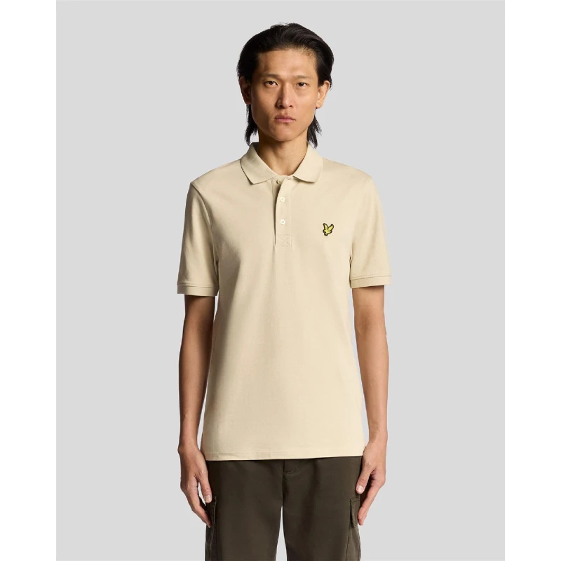 Image of Lyle and Scott Plain Polo Shirt Brown male L