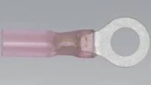 Image of Genuine SEALEY RTSR2553 Heat Shrink Ring Terminal Ø5.3mm Red Pack of 25