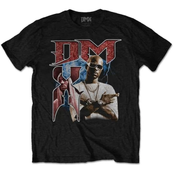 Image of DMX - Bootleg Red Unisex Medium T-Shirt - Black