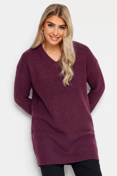Image of V-Neck Tunic Jumper Dress