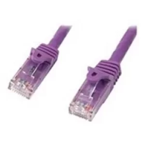 Image of StarTech Cat5e Ethernet Patch Cable with Snagless RJ45 Connectors 7m Purple