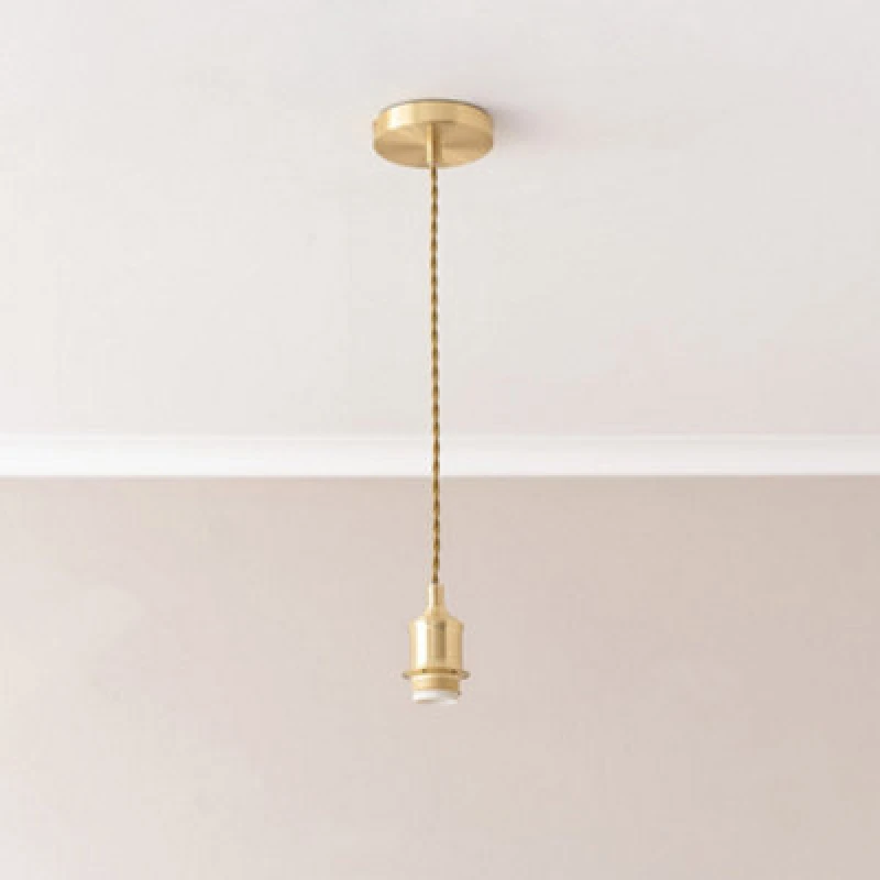 Image of ValueLights ValueLights Shaw Single Adjustable Chrome Gold Black Pendant Ceiling Light Gold One Size Unisex 5016529272687