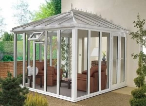 Image of Wickes Edwardian Full Glass Conservatory - 15 x 15 ft
