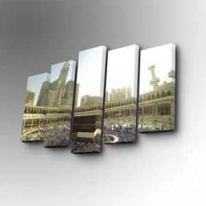 Image of 5PUC-103 Multicolor Decorative Canvas Painting (5 Pieces)