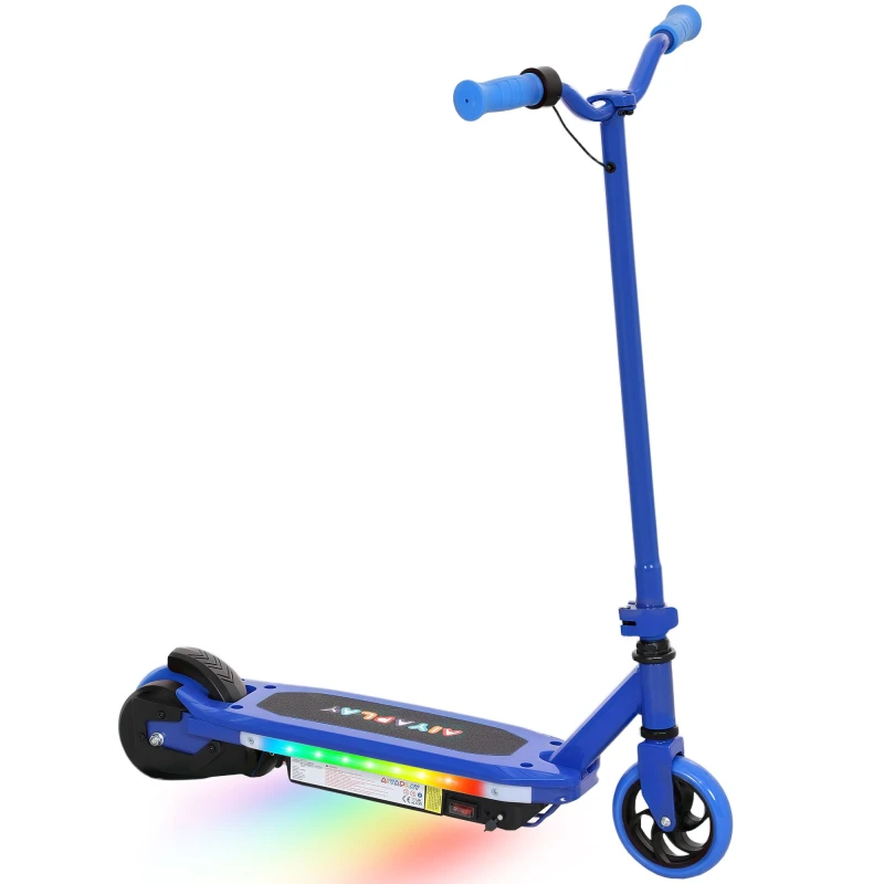 Image of AIYAPLAY Electric Scooter for Ages 6-14, with Colourful Light in Blue Blue Unisex