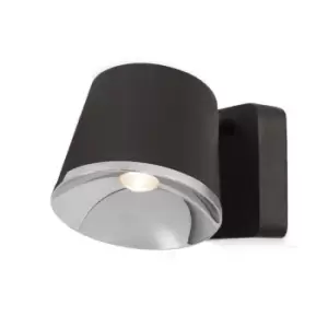 Image of Drone Integrated LED Indoor Dome Wall / Ceiling Light Chrome, Brown