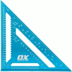 Image of Ox Tools - ox Pro Metric Aluminium Rafters Square - 300mm