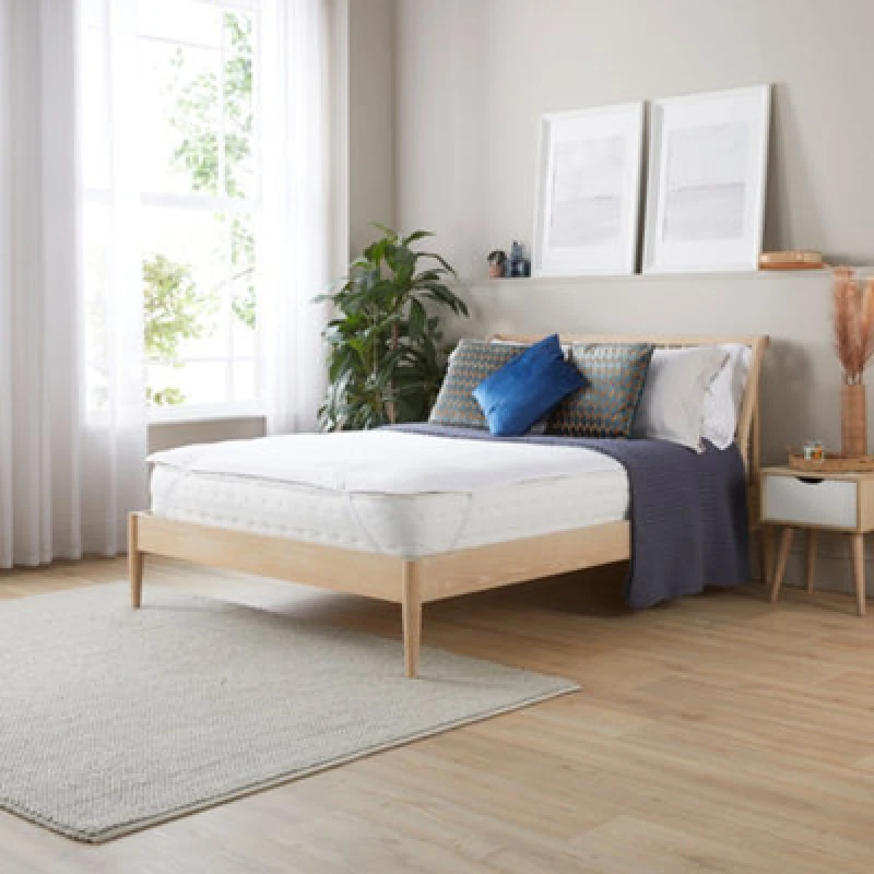 Image of Slumberdown Wonderful Wool Mattress Topper White