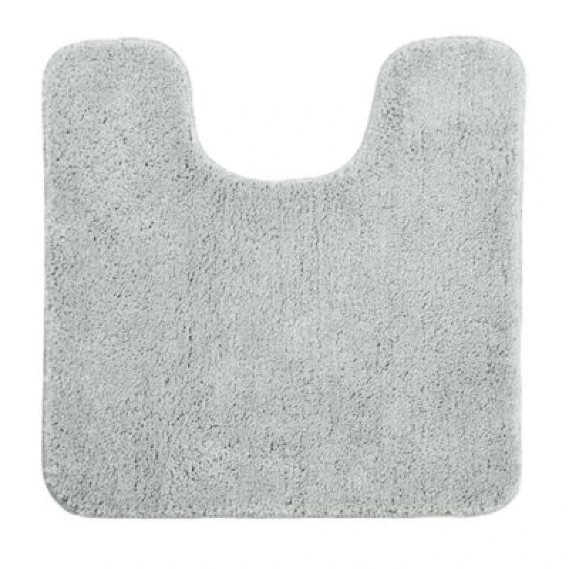 Image of Allure Bath Fashions Luxury Microfibre Pedestal Mat Non-Slip Light Grey