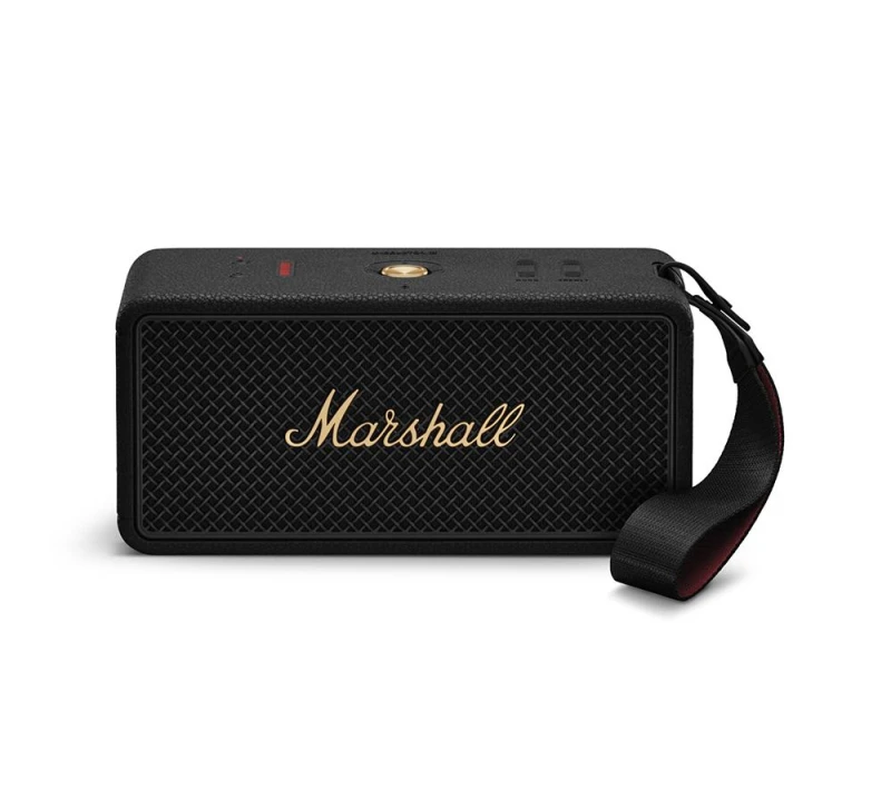 Image of MARSHALL Middleton II Portable Bluetooth Speaker - Black & Brass, Black 7340055404594