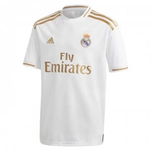Image of adidas Real Madrid Home Shirt 2019 2020 Junior - White