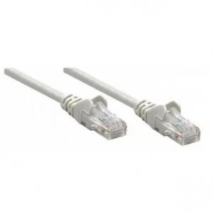 Image of Intellinet Network Patch Cable Cat6 7.5m Grey Copper U/UTP PVC RJ45 Gold Plated Contacts Snagless Booted Polybag