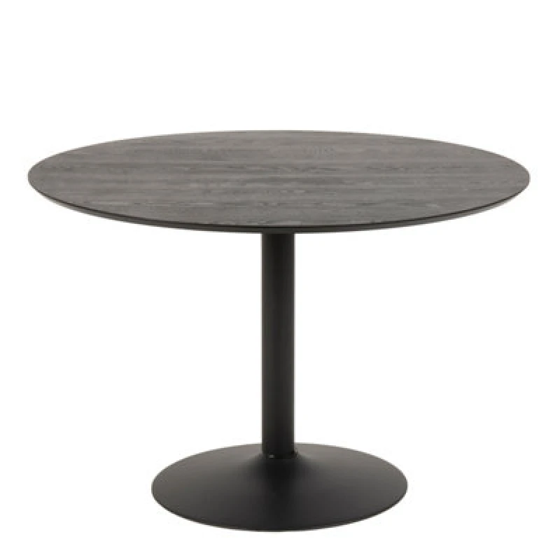 Image of Furniture To Go Ibiza Round Dining Table In Black Ash