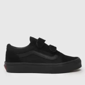 Image of Vans Black old skool v Junior Trainers