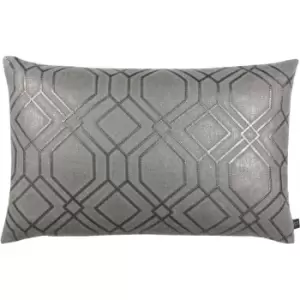 Image of Prestigious Textiles Othello Polyester Filled Cushion Polyester Cotton Graphite