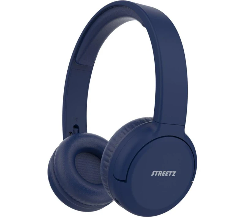Image of STREETZ BT210 Wireless Bluetooth Headphones - Blue 7333048068996