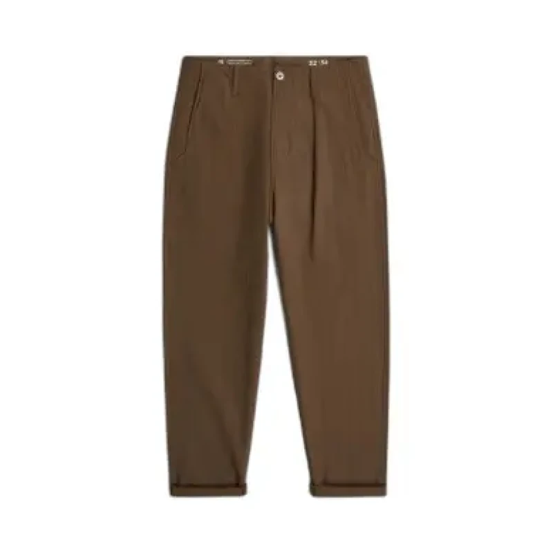 Image of G-Star Chino Trousers G-Star Pleated Marron Male 28x32