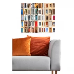 Image of MDF156842897 Multicolor Decorative MDF Painting (3 Pieces)