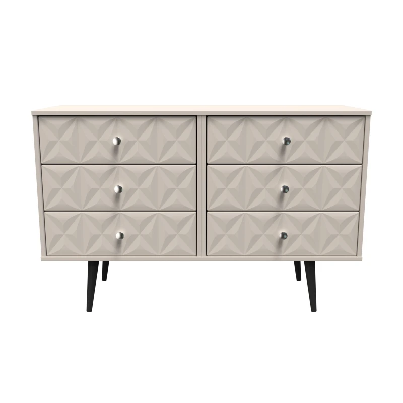 Image of Toledo 6 Drawer Chest In Kashmir Matt (Ready Assembled)