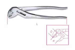 Image of Beta Tools 1048INOX INOX Stainless Steel Slip Joint Pliers 250mm 010480325