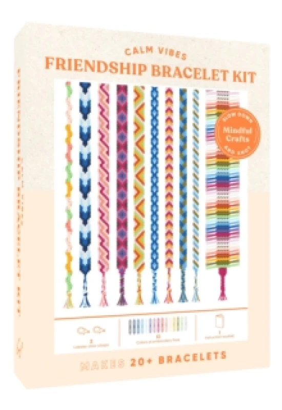 Image of Mindful Crafts: Calm Vibes Friendship Bracelet Kit Kit