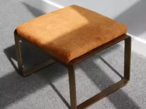 Image of Gallery Direct Fabien Footstool Ochre