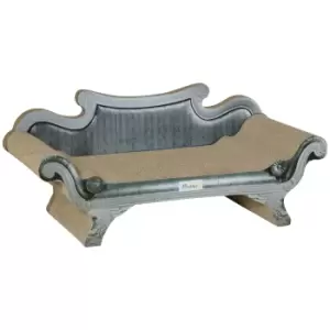 Image of PawHut Cat Scratching Board with Catnip, Cardboard Scratcher Lounger Bed, 60 x 29 x 26.5cm