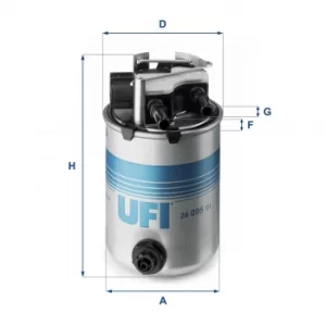 Image of 24.095.01 UFI Fuel Filter