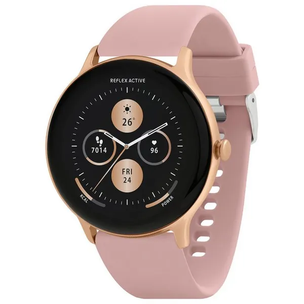 Image of Reflex Active Series 22 Pink Strap Calling Smart Watch