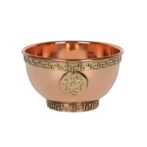 Image of Pentagram Brass Offering Bowl