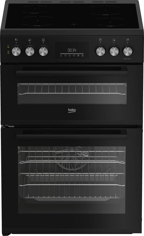 Image of Beko AeroPerfect FDC6731K 60cm Wide Single Oven Electric Cooker with Ceramic Hob - Black - A/A Rated