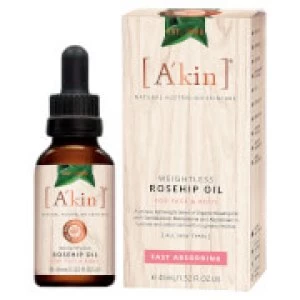 Image of Akin Weightless Rosehip Oil 45ml