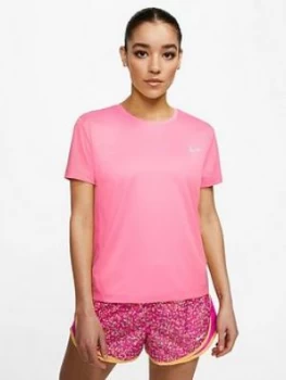 Image of Nike Running Miler Tee - Pink