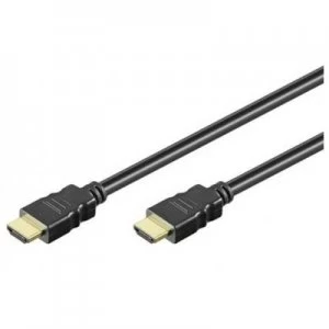 Image of Manhattan HDMI Cable 10.00 m Audio Return Channel, Ultra HD (4k) HDMI Black [1x HDMI plug - 1x HDMI plug]