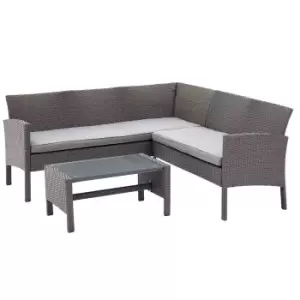 Image of Royalcraft Nevada Corner Sofa Set - Grey