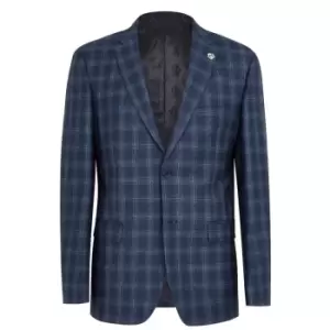 Image of Ted Baker Checked Jacket - Blue