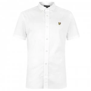 Image of Lyle and Scott Short Sleeve Poplin Shirt - White 626