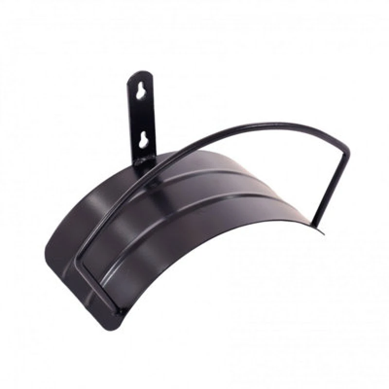 Image of Oypla Wall Mounted Garden Hose Pipe Hanger Hook Black unisex