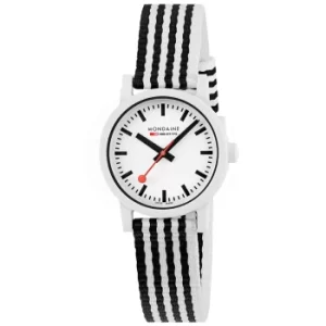 Image of Mondaine Essence Quartz White Dial Two Tone Recycled PET Strap Unisex Watch MS1.32110.LA