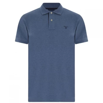Image of Gant Short Sleeved Polo Mens - Denim 906