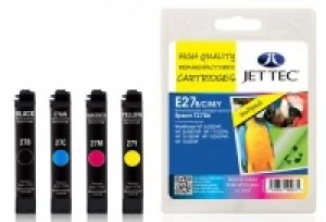 Image of Epson T2706 BCMY Multipack Remanufactured Ink Cartridge by JetTec E27BCMY