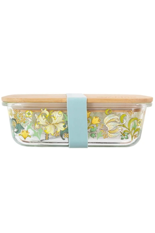 Image of Portico Designs Ltd Portico Designs William Morris Golden Lily Glass Lunchbox 5.02021E+12